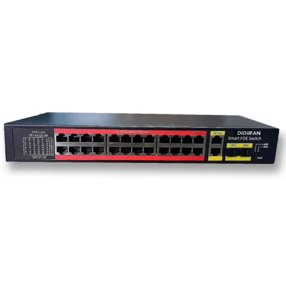 سوئیچ شبکهPOE دیدایران مدل SW-1024-FGL